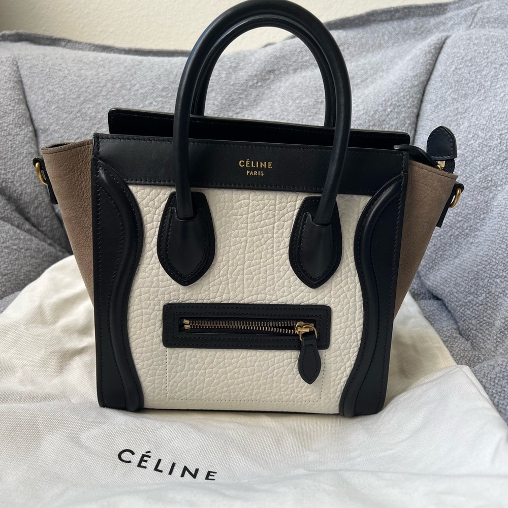 Celine Tri Color Nano Luggage Bag